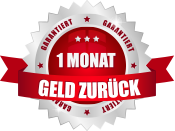Prüfsiegel Geld zurück